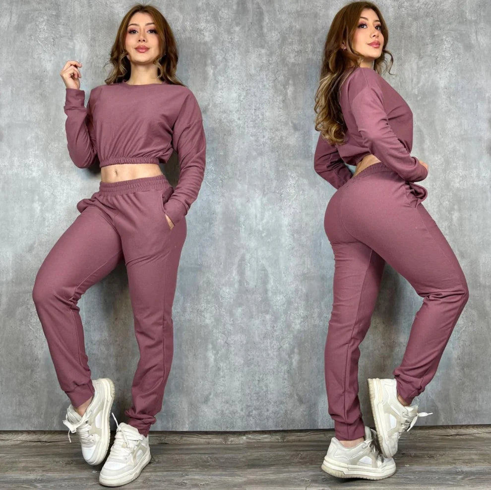Conjunto Oversize Mujer en Tela Polyalgodón Texturizado