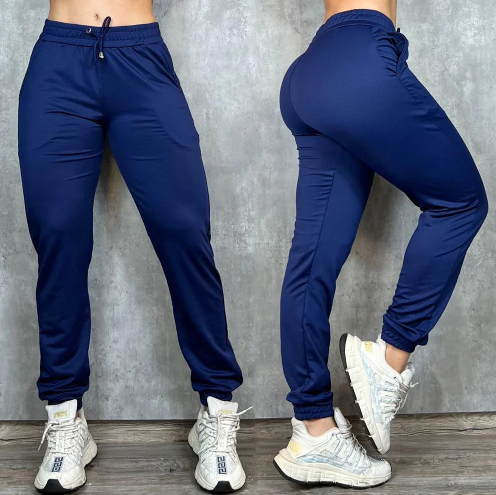 Pantalón Jogger Mujer en Tela Burda