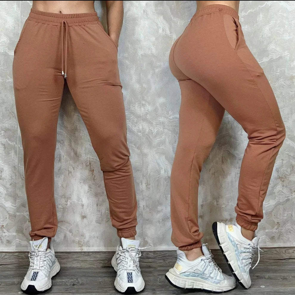 Pantalón Jogger Mujer en Tela Burda