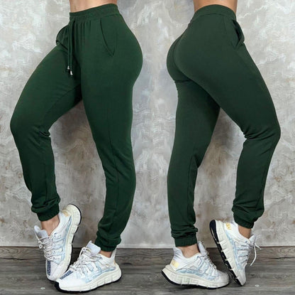 Pantalón Jogger Mujer en Tela Burda