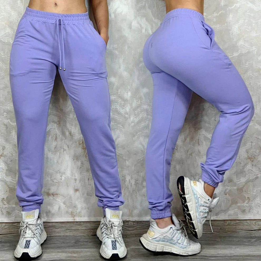 Pantalón Jogger Mujer en Tela Burda