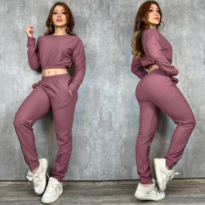 Conjunto Oversize Mujer en Tela Polyalgodón Texturizado