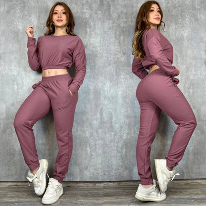 Conjunto Oversize Mujer en Tela Polyalgodón Texturizado